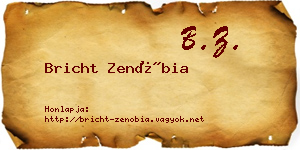 Bricht Zenóbia névjegykártya